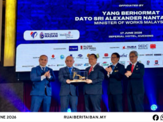 JKR Sarawak nempa sejarah, diberi tanggungpengawa nyadik tuai rumah MRGEC2026