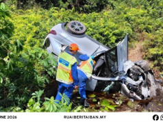 Penusah bebadi ba jalai alun diripotka nyadi ba Jalai Kampung Sangki Iban