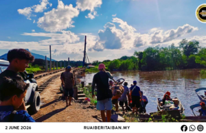 Siku lelaki dikeirauka lemas pengudah perau karam ba sungai Banting, Lingga