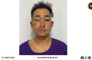 Lelaki Dipebala Enchuri Kerita Enggau Buah Sawit Udah Ditan, Positif Dadah