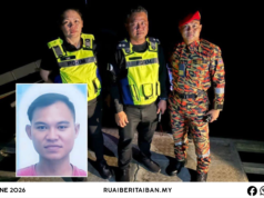 Siku lelaki dikeirauka lemas maya mandi ba kandang Tekat Hidro Batang Ai