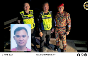 Siku lelaki dikeirauka lemas maya mandi ba kandang Tekat Hidro Batang Ai