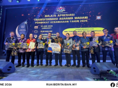 Kontinjen Sarawak ngerikot penyulut ba Anugerah Transformasyen Asrama MADANI 2025