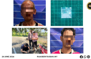 Siku Lelaki Ngembuan Syabu Sereta Siku Agi Positif Dadah Ditan Ba Ops Khas Di Meradong