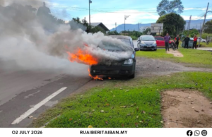 Raban bomba mujur madamka Api, penusah angus Bonnet Mua Proton Saga