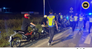 IPD Meradong chakah bejalaika operasyen ngelaban aktiviti lumba enggau ngubah mutosikal