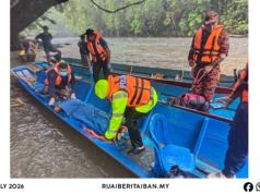Dua hari lenyau, lelaki labuh ari perau ditemu lemas ba Sungai Bangkit