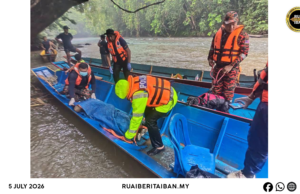 Dua hari lenyau, lelaki labuh ari perau ditemu lemas ba Sungai Bangkit