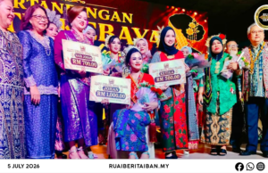 Olivia Minda champion Pekit Ratu Kebaya Indai Orang beserimbai Ngiling Tikai Bagi Menua Betong 2026
