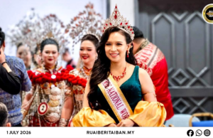 Mahkota nyadika tanggungpengawa, Negapka Orang Indu enggau Pesaka Asal Dayak — Lydia Desmond