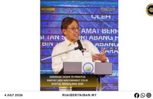 Sarawak nagit 70 peratus rayat landik digital manggai taun 2030
